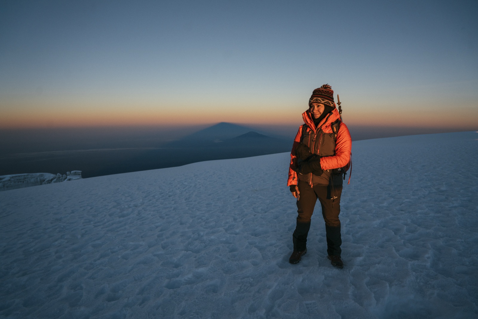 Georgina Miranda on Kilimanjaro